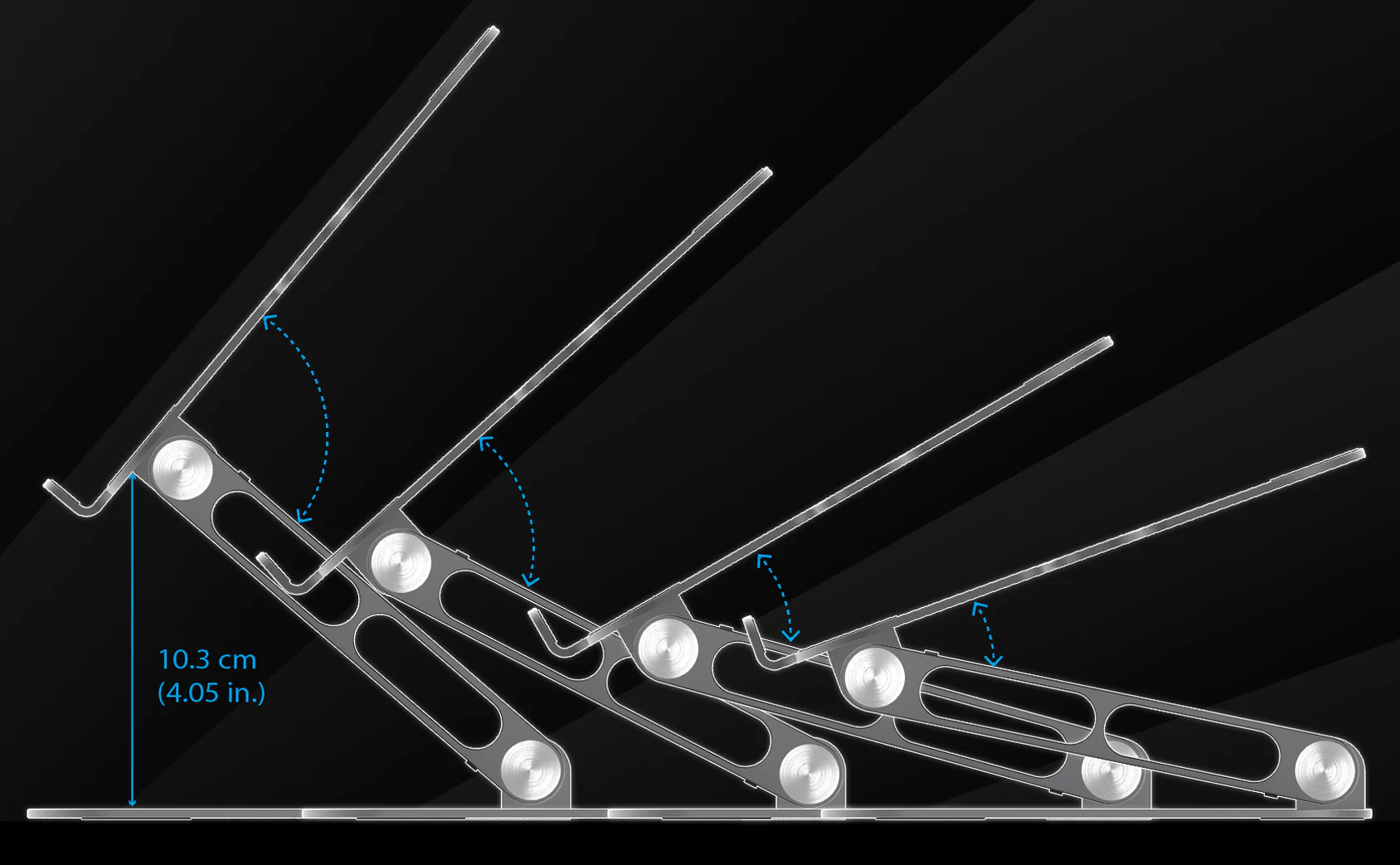 j5create JTS127 Ergonomic Aluminum Alloy Laptop Stand Designed to fit laptop/device up to 16 inch tablet stand PC stand - Image 5