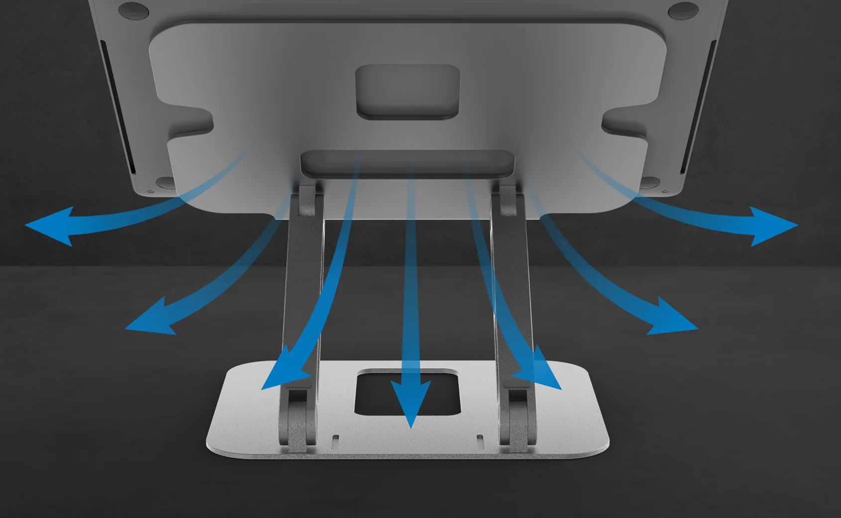 j5create JTS127 Ergonomic Aluminum Alloy Laptop Stand Designed to fit laptop/device up to 16 inch tablet stand PC stand - Image 4