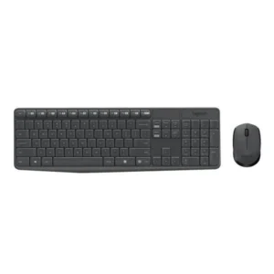 Logitech MK235 Wireless Keyboard and Mouse Combo 2.4 GHz With USB Receiver, 15 Function Keys