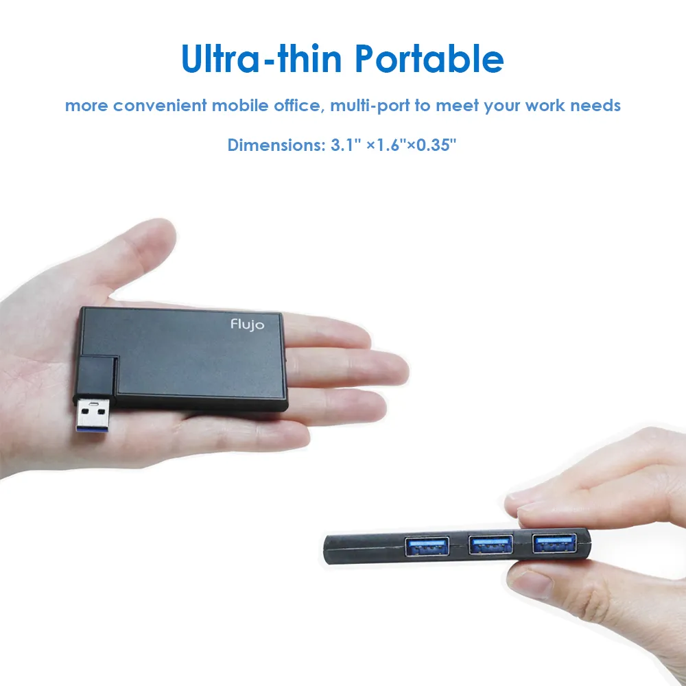 Flujo AH 3 Ultra Slim USB 3.0 Hub - Image 4