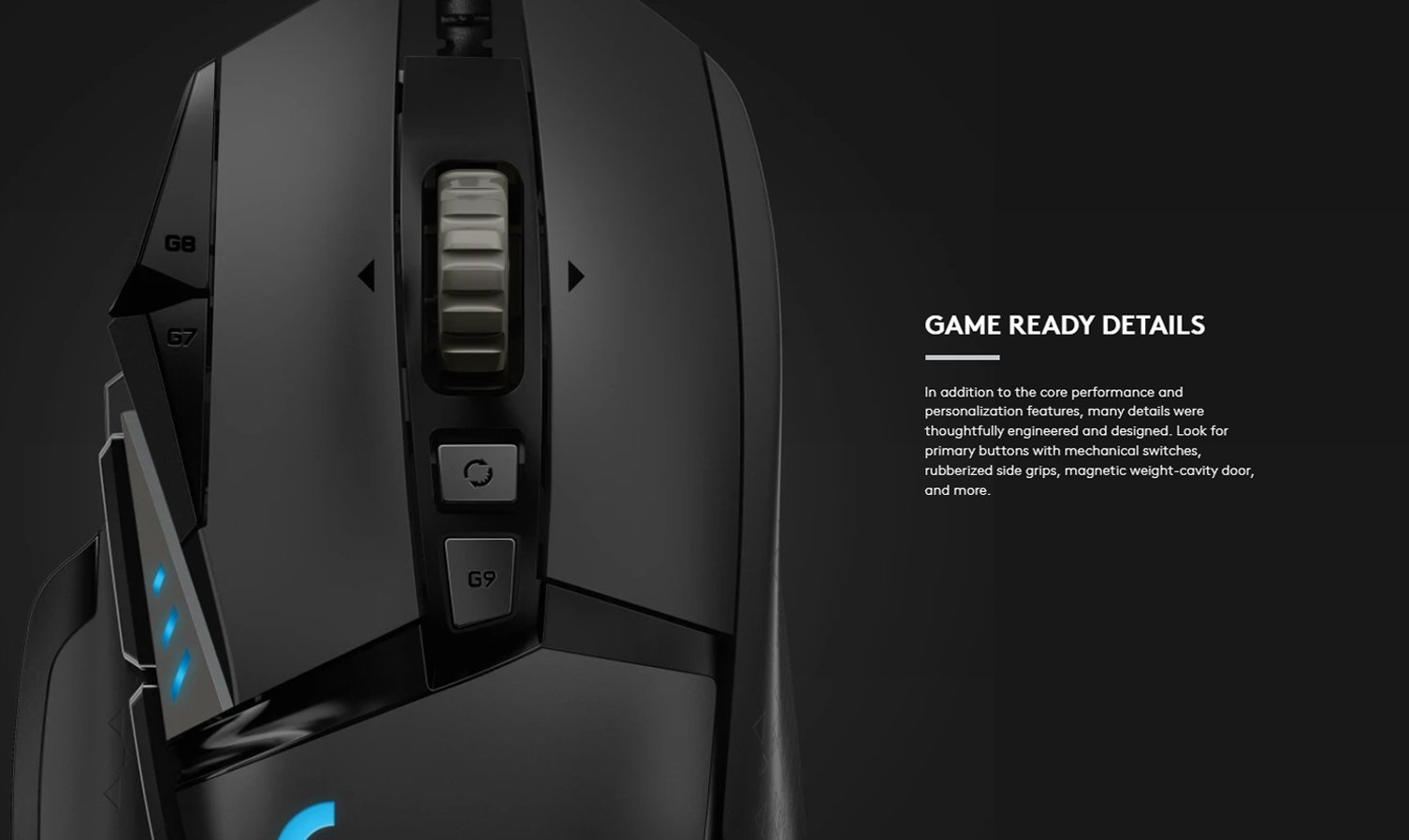 Logitech G502 HERO High Performance Wired Gaming Mouse | HERO 25K Sensor | 25,600 DPI | LightSync RGB - Image 3