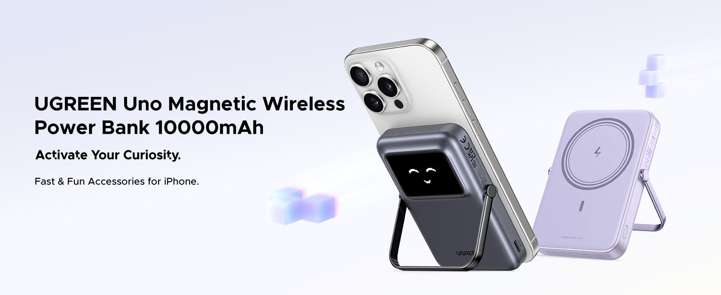UGREEN Uno Magnetic Power Bank 10000mAh 15W Wireless Portable Charger - Image 2